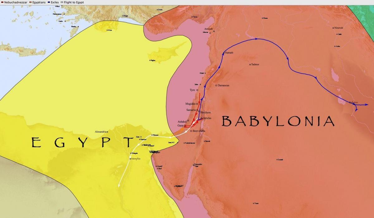 Mapi vavilonska egiptu