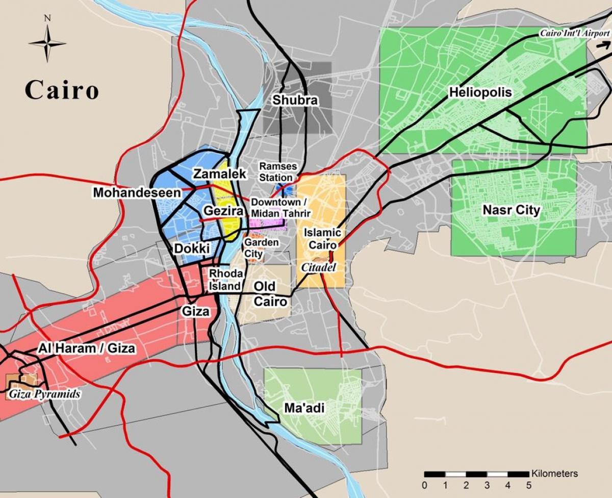 Mapa dokki kairo