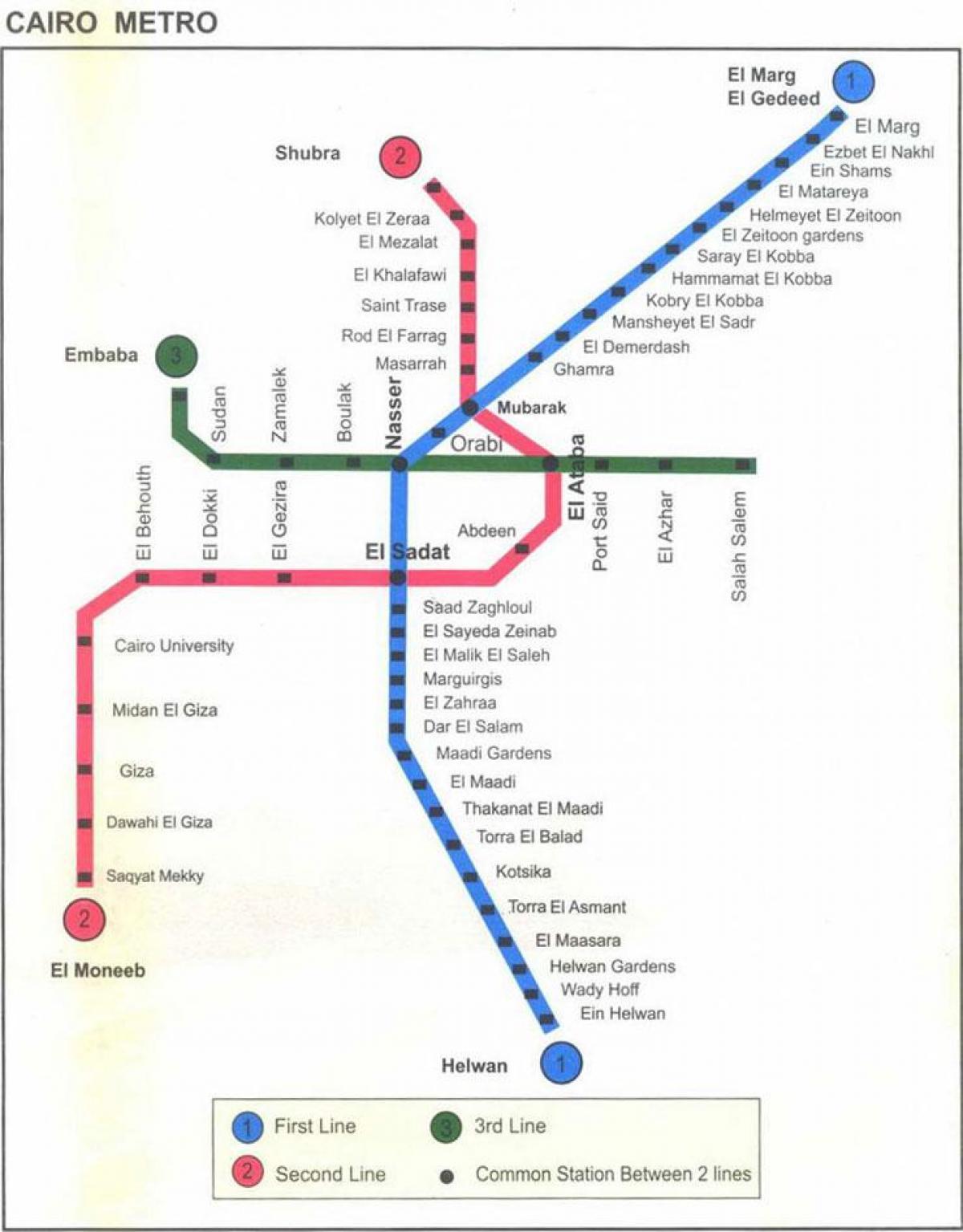 kairo mapa metroa