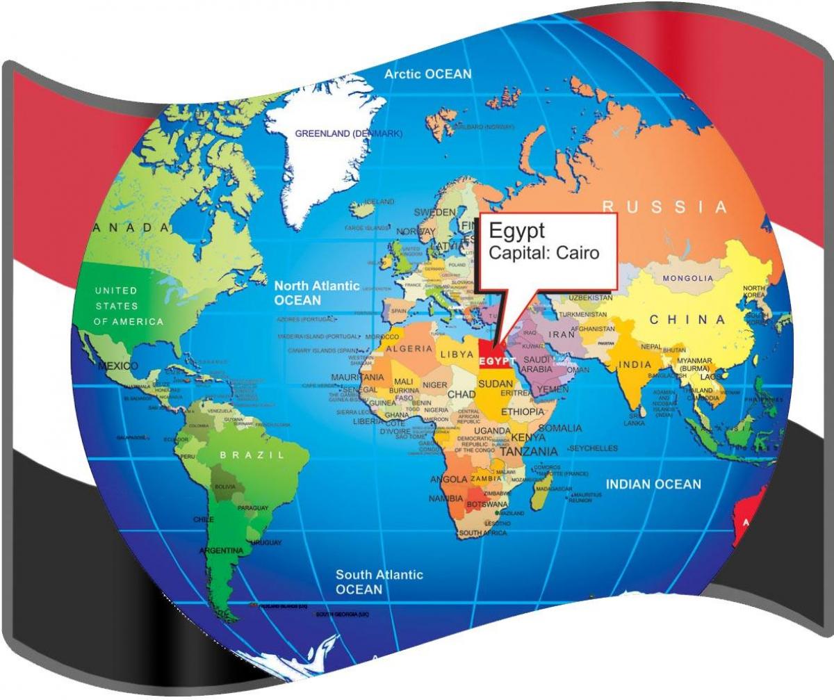 kairo lokaciju na svijetu mapu