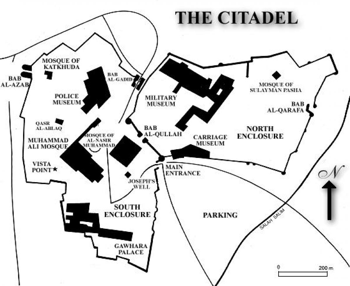 Mapa kairo citadele