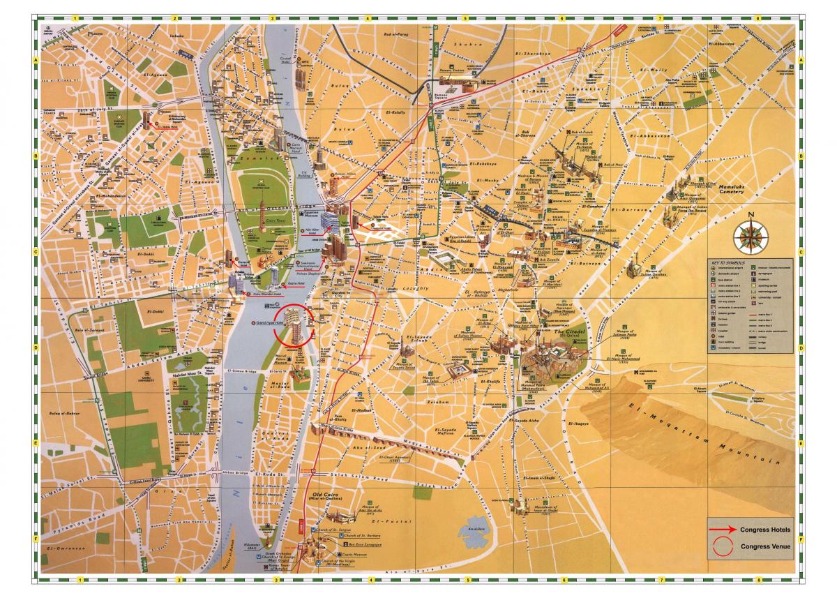 kairo turističke atrakcije mapu