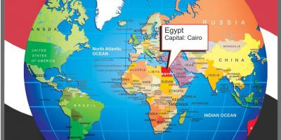 Kairo lokaciju na svijetu mapu