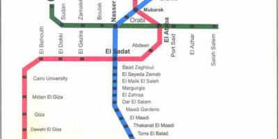 Kairo mapa metroa